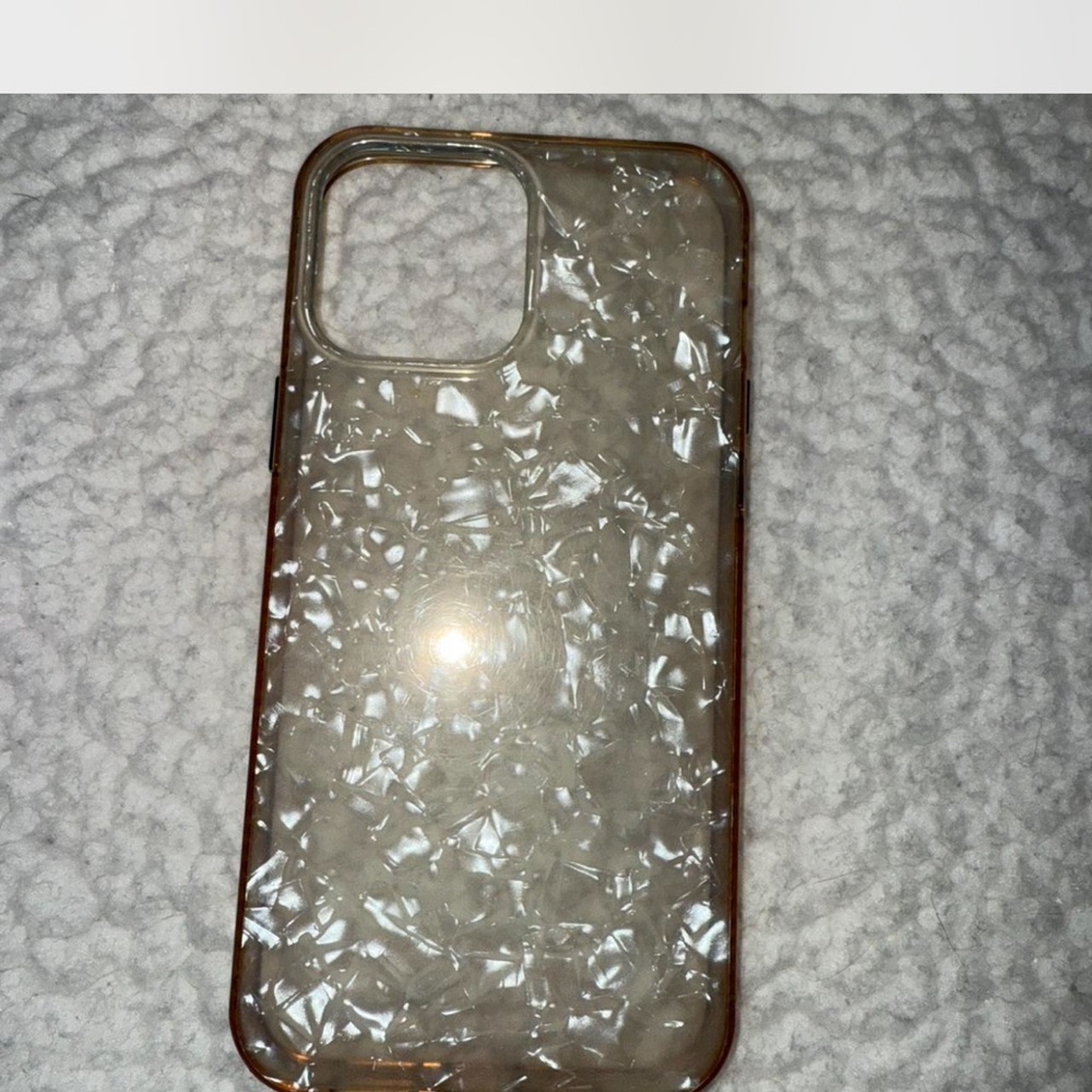 Target Clear Phone Case with Pearl Texture